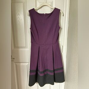 Dana Buchman purple and black dress